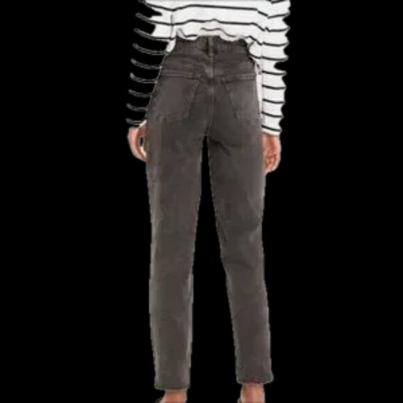 Lady's vintage raw hem size 6 straight high waisted jeans secret pockets NWOT - Picture 6 of 14